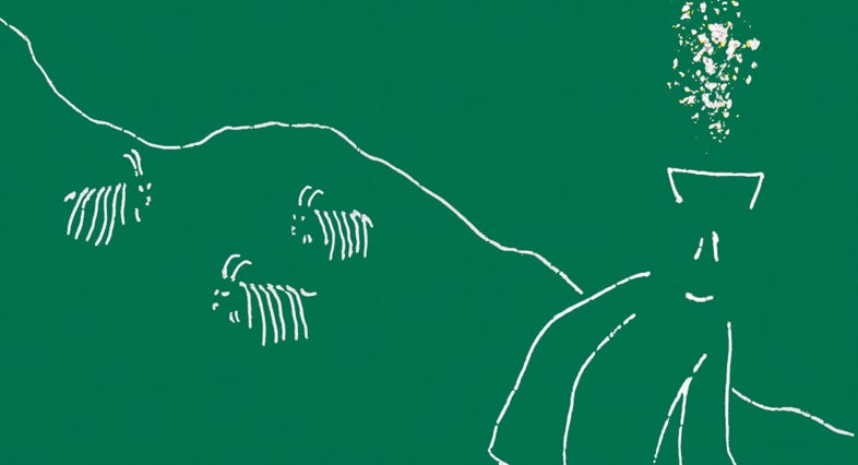 Konzeptbild zum Animationsfilm Kapitän Hu von Basil Vogt 2011. Das Bild ist mit einem Pantografen direkt in das 35mm Filmmaterial gekratzt. Als Grundlage diente eine klassische Animation auf Papier in mehreren Schichten. Der Kapitän Hu Trickfilm wurde durch das Animationsfilmstudio Trickbüro in Zürich produziert.